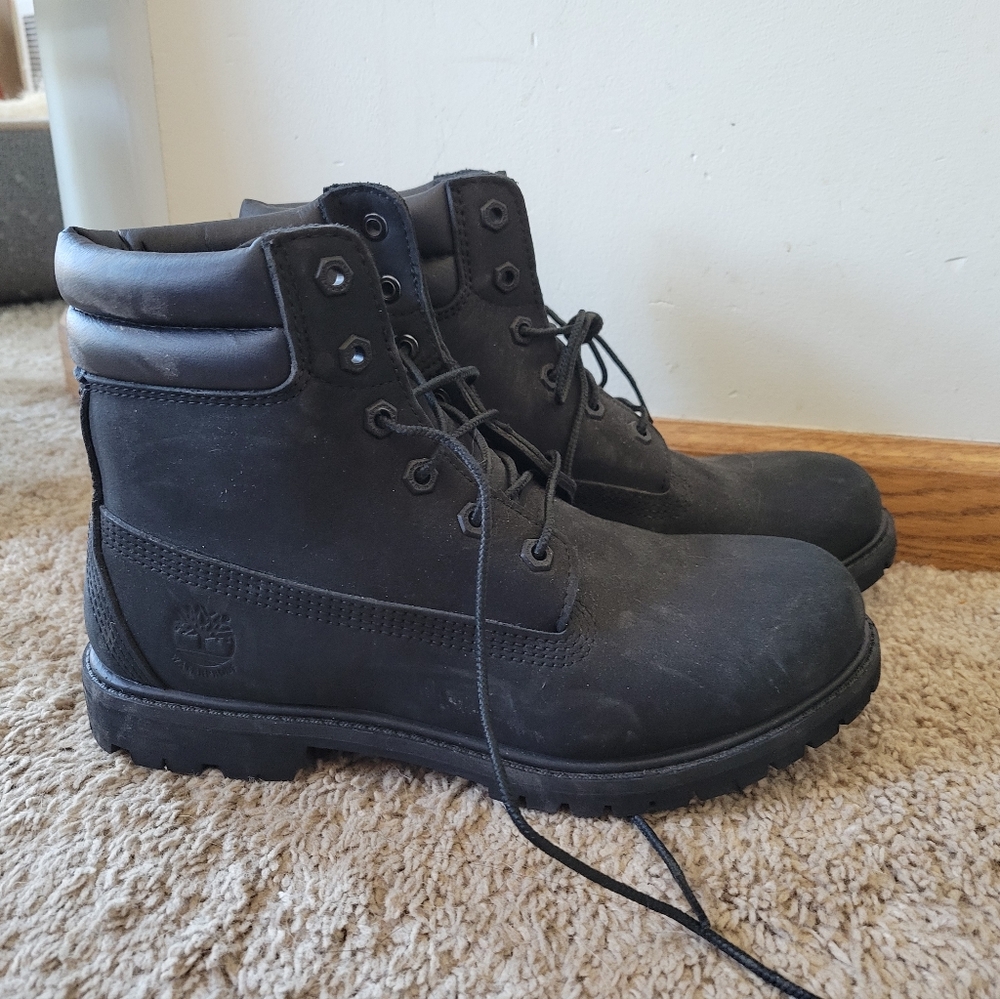Black Timberland boots